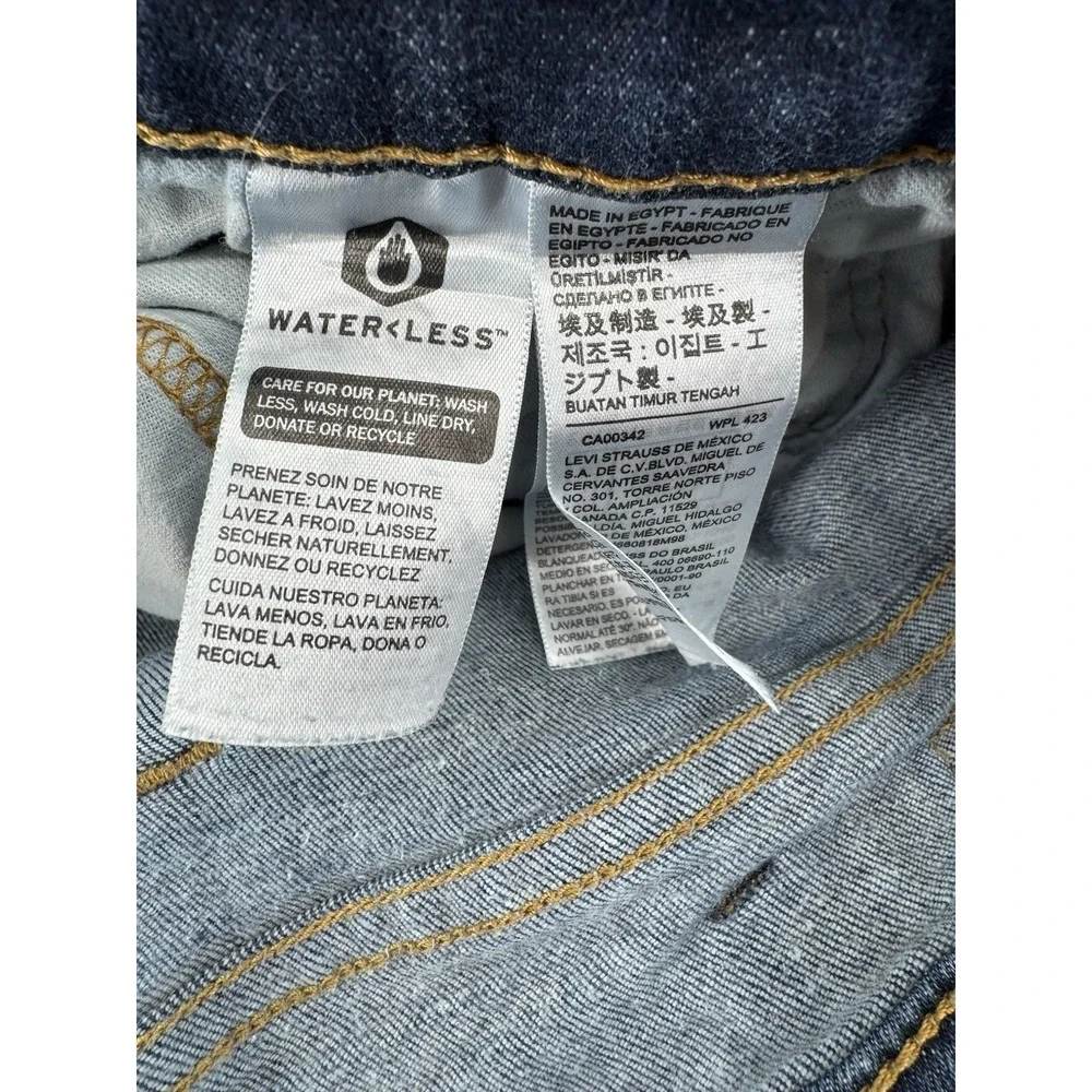 Levi's 541 Size 46x32 Blue Denim Jeans Regular Fit Straight Leg Red Tab